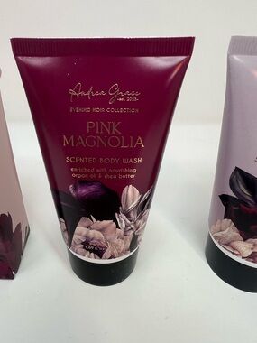 Andrea Grace's Evening Noir Collection Pink Magnolia Body Wash Lotion Bath Soak